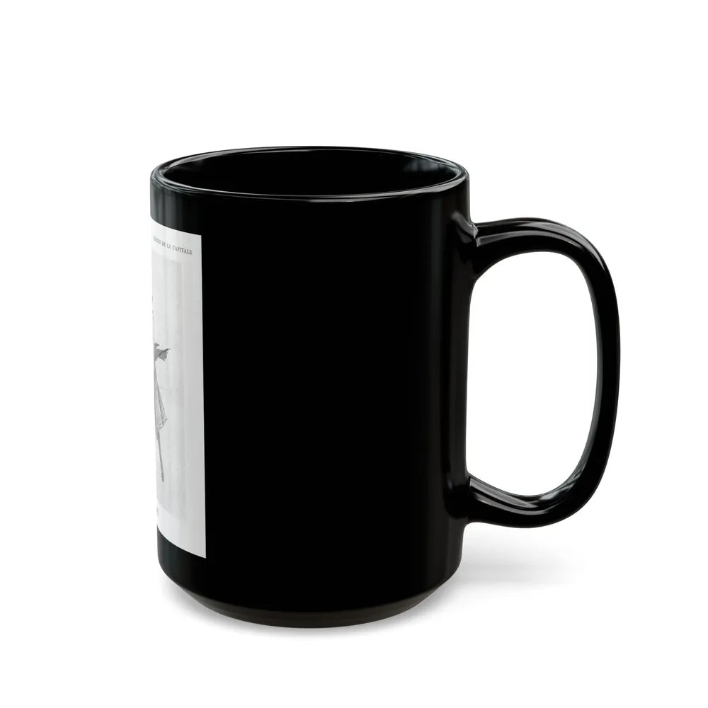 From the Jaye Oliver Archives, Jacques Costet, 1945 - Black Coffee Mug-Go Mug Yourself