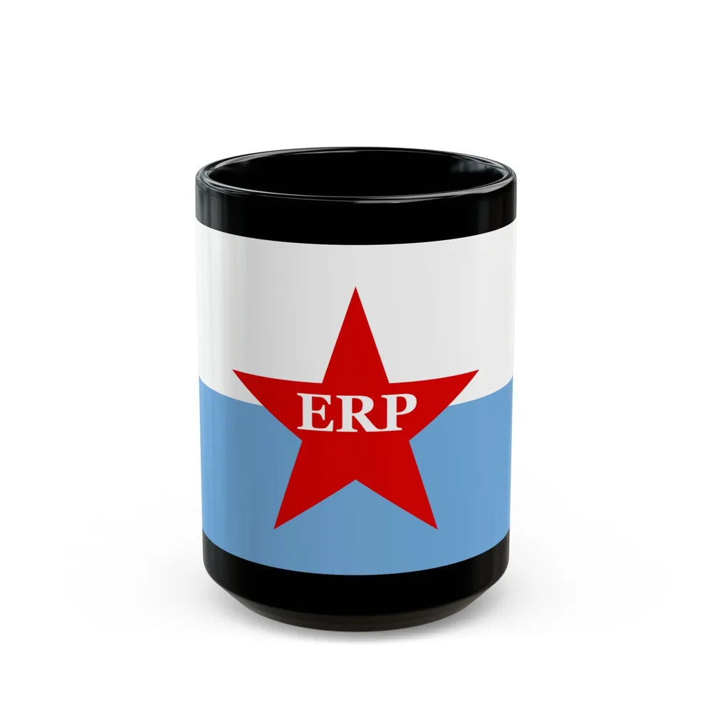 Flag of People's Revolutionary Army ERP - Black Coffee Mug-15oz-Go Mug Yourself