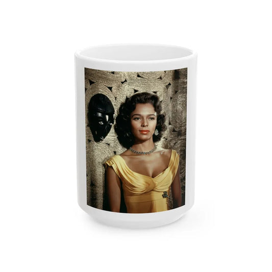 Dorothy Dandridge #03 1 (Vintage Female Icon) White Coffee Mug-15oz-Go Mug Yourself