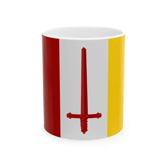 Aalst Oost-Vlaanderen vlag (Belgium) White Coffee Mug 11oz - Go Mug Yourself
