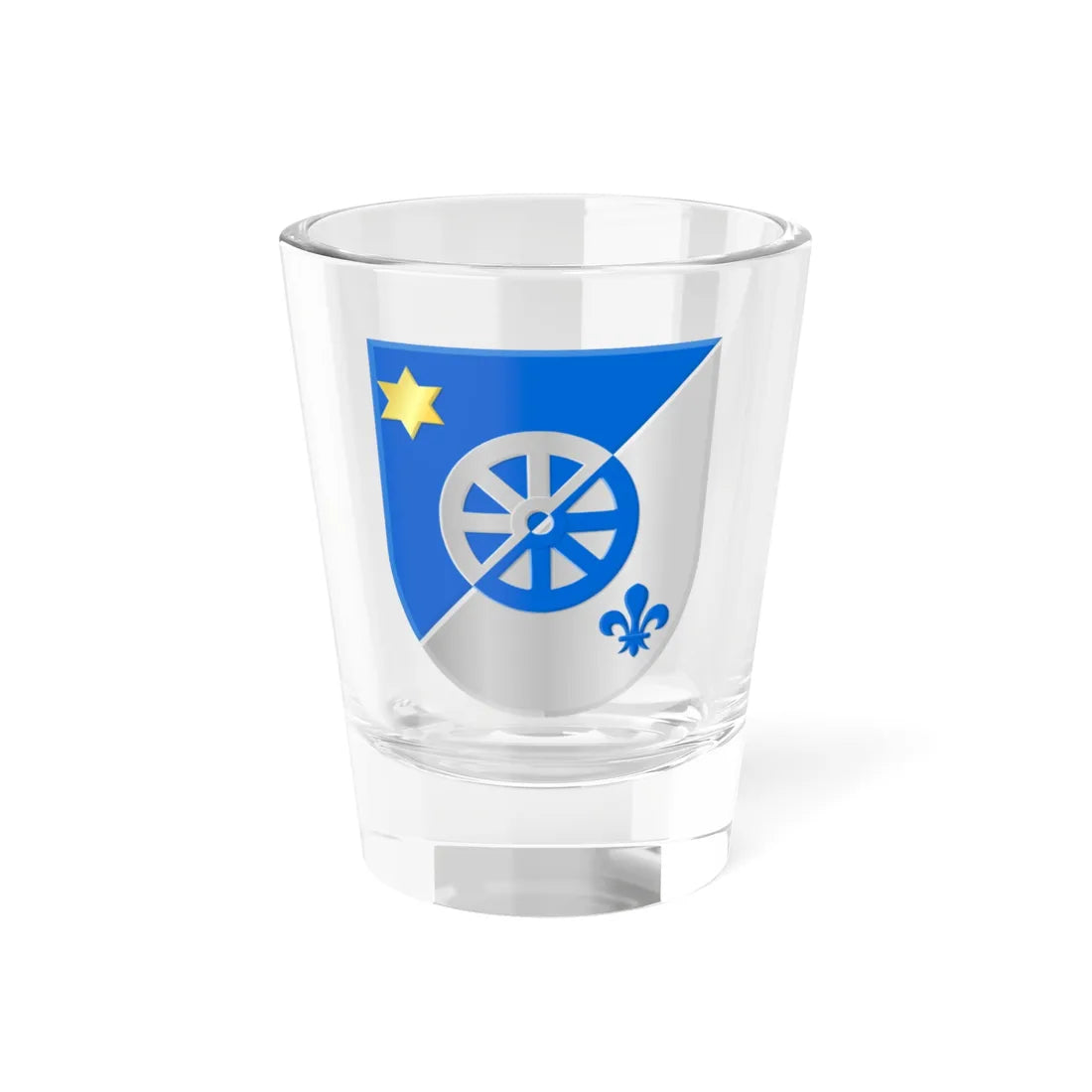 Aalsum wapen (Netherlands) (Coat of Arms) Shot Glass 1.5oz 1.5oz - Go Mug Yourself