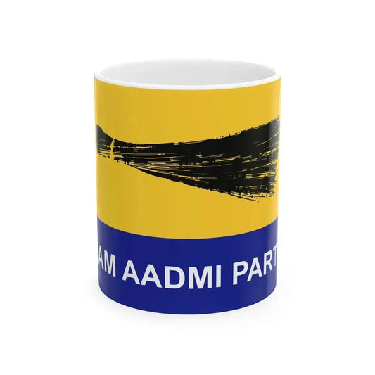 AAP English Flag (India) White Coffee Mug 11oz - Go Mug Yourself