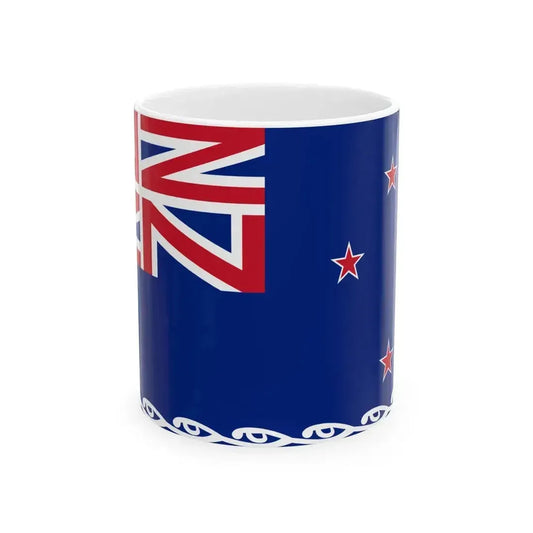 Aaron Nicholsons New Zealand Flag (New Zealand) White Coffee Mug 11oz - Go Mug Yourself