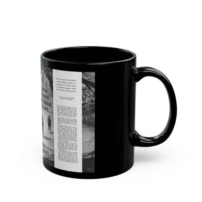 Aaron Stern's Impossible Escape, Male magazine, February 1957 - Black Coffee Mug - Go Mug Yourself