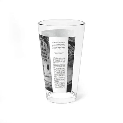 Aaron Stern's Impossible Escape, Male magazine, February 1957 (Magazine Illustration) Pint Glass 16oz - Go Mug Yourself
