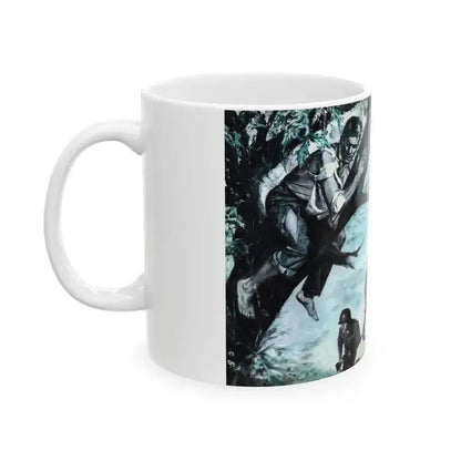 Aaron Stern's Impossible Escape, Male magazine, February 1957 - White Coffee Mug - Go Mug Yourself