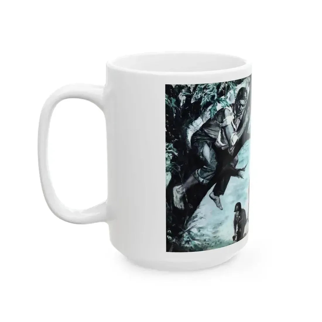 Aaron Stern's Impossible Escape, Male magazine, February 1957 - White Coffee Mug - Go Mug Yourself