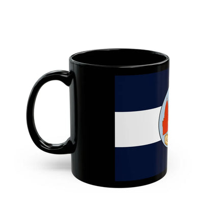 Flag of Lop Buri Province Thailand - Black Coffee Mug-Go Mug Yourself