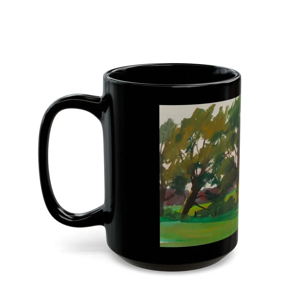 Country Life (1) - Black Coffee Mug-Go Mug Yourself