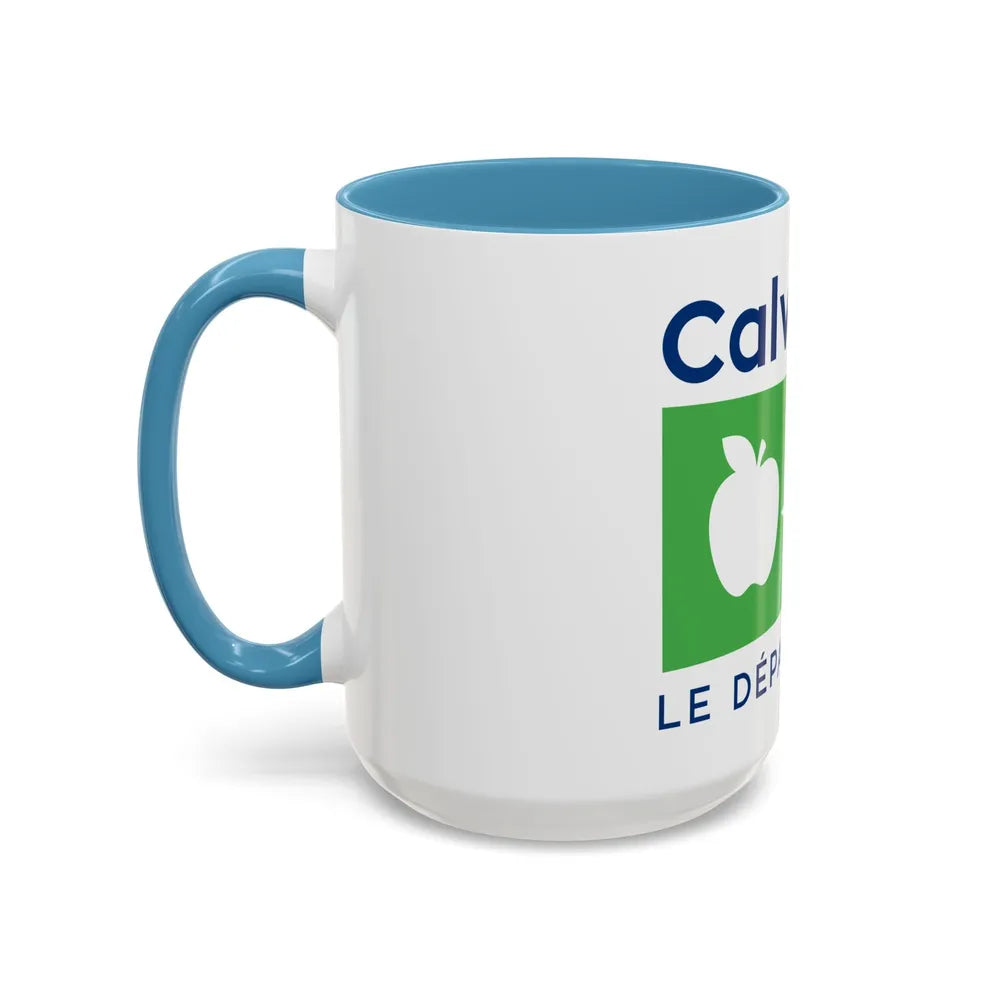 Flag of Calvados France - Accent Coffee Mug-Go Mug Yourself