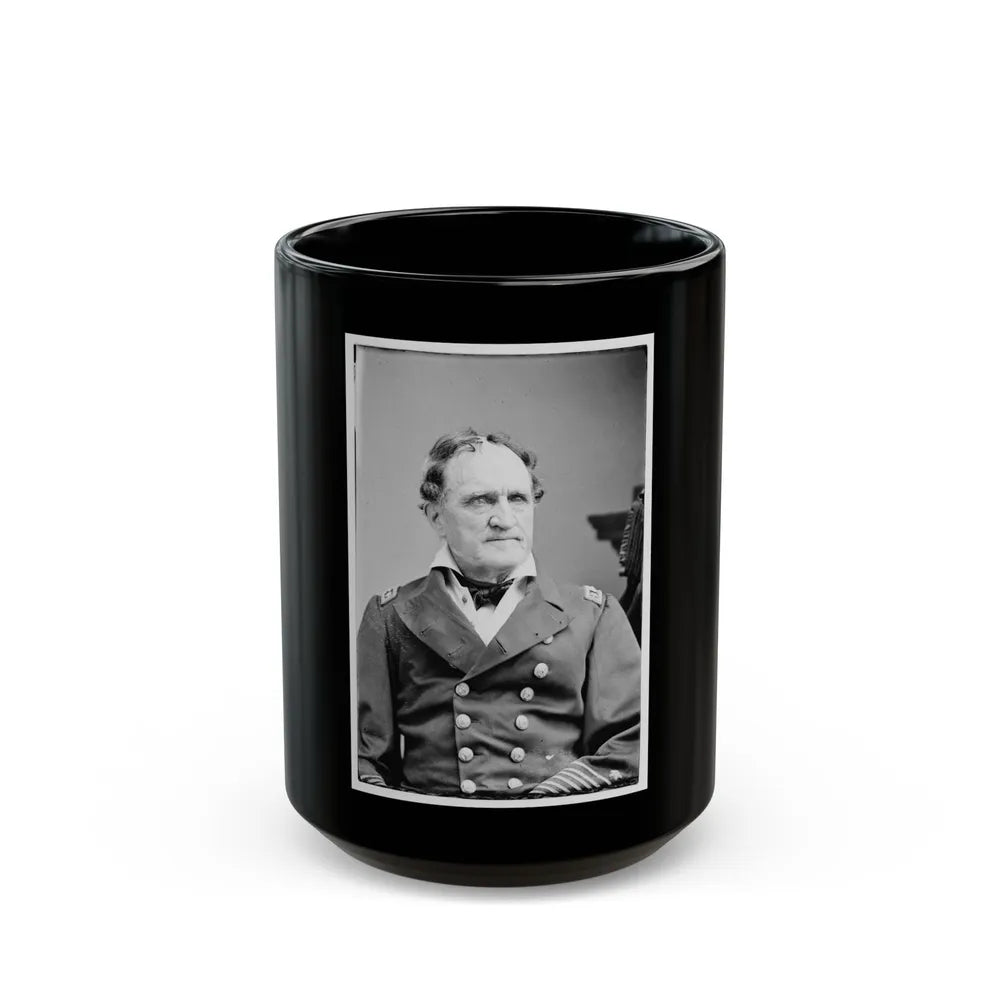 Portrait Of Rear Adm. Francis H. Gregory, Officer Of The Federal Navy (U.S. Civil War) Black Coffee Mug-15oz-Go Mug Yourself