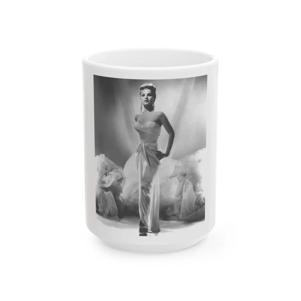 Debra Paget #101 (Vintage Female Icon) White Coffee Mug-15oz-Go Mug Yourself