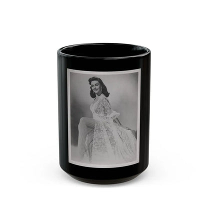 Elaine Stewart #168 - Negative Struck B&W 8x10 50's Era Full Body Glamour Dress HQ Photo (Vintage Female Icon) Black Coffee Mug-15oz-Go Mug Yourself