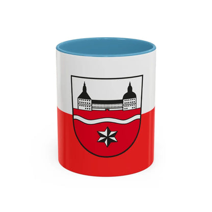 Flag of Gotha Germany - Accent Coffee Mug-11oz-Light Blue-Go Mug Yourself