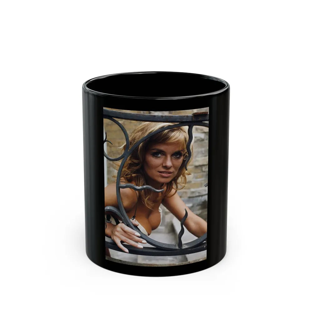 Julie Ege #239 (Vintage Female Icon) Black Coffee Mug-11oz-Go Mug Yourself