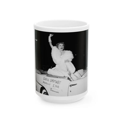 Carol Ohmart #43 (Vintage Female Icon) White Coffee Mug-15oz-Go Mug Yourself