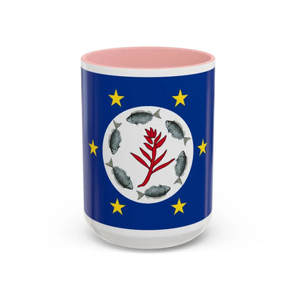 Flag of Airai Palau - Accent Coffee Mug-15oz-Pink-Go Mug Yourself