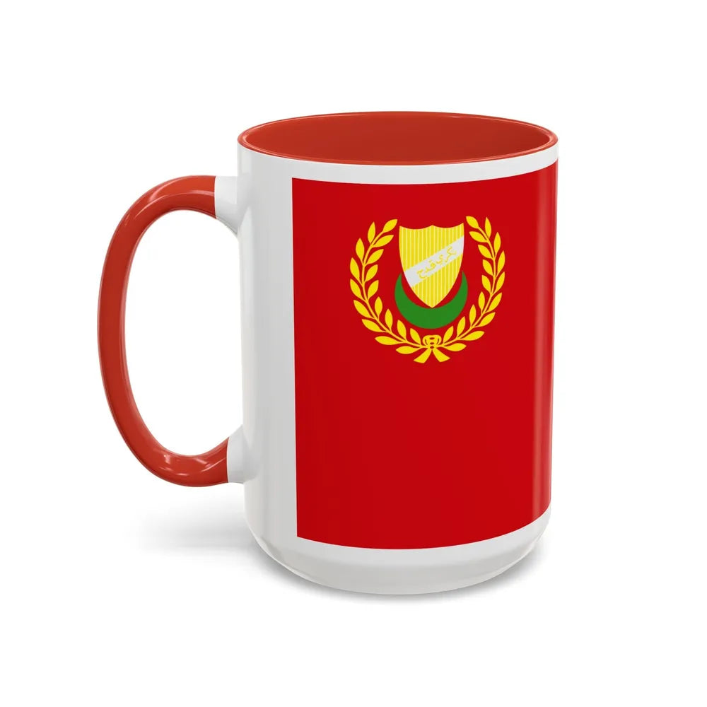 Flag of Kedah Malaysia - Accent Coffee Mug-Go Mug Yourself