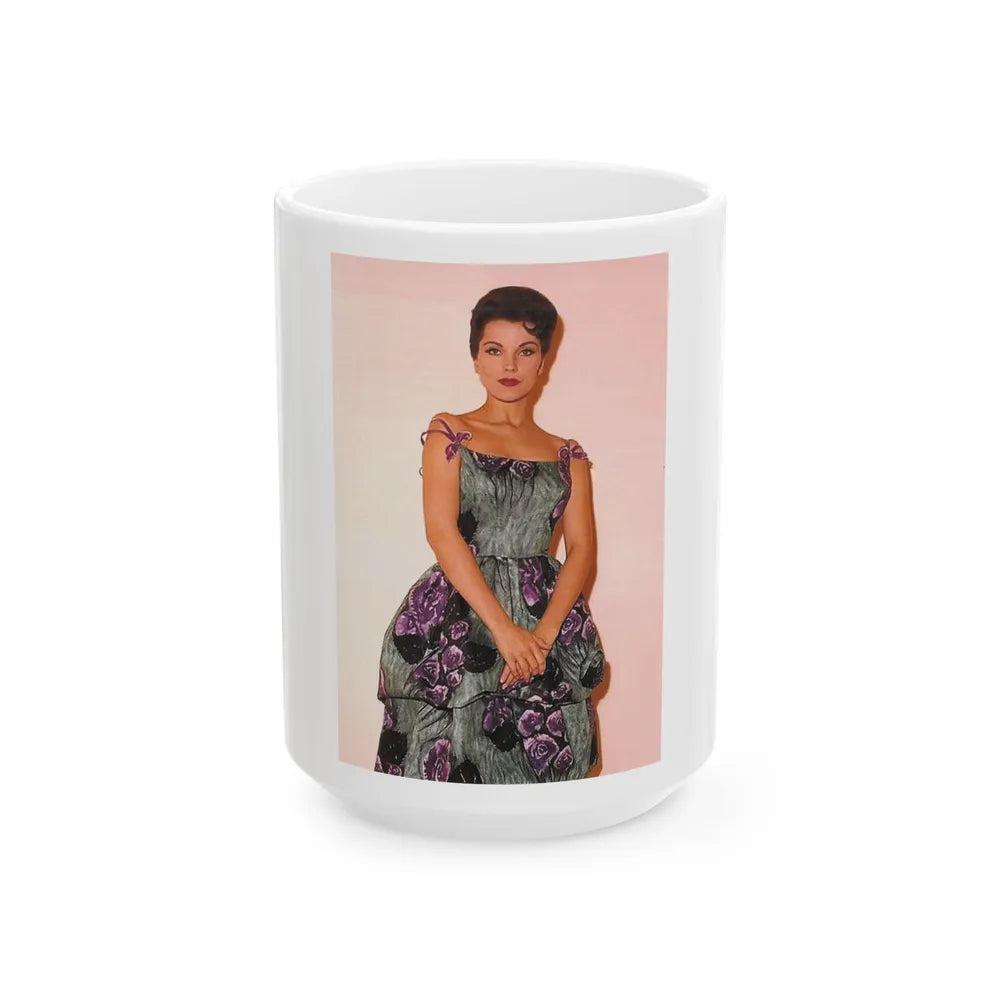 Debra Paget #643 (Vintage Female Icon) White Coffee Mug-15oz-Go Mug Yourself