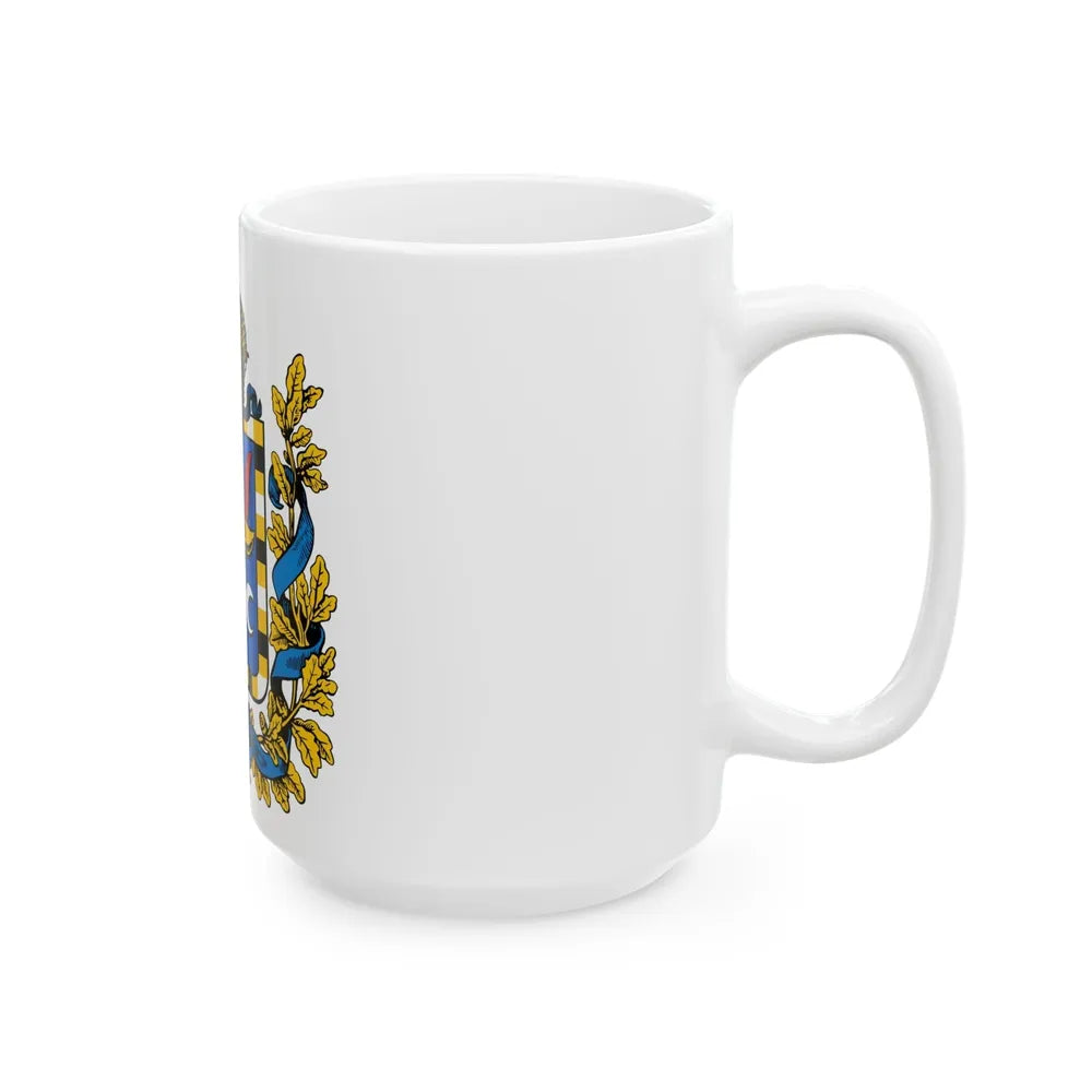 Coat of arms of Bessarabia Governorate 1878 - White Coffee Mug-Go Mug Yourself