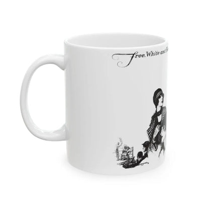 Free, White and Female (6), Collier's, March 24, 1928 - White Coffee Mug-Go Mug Yourself