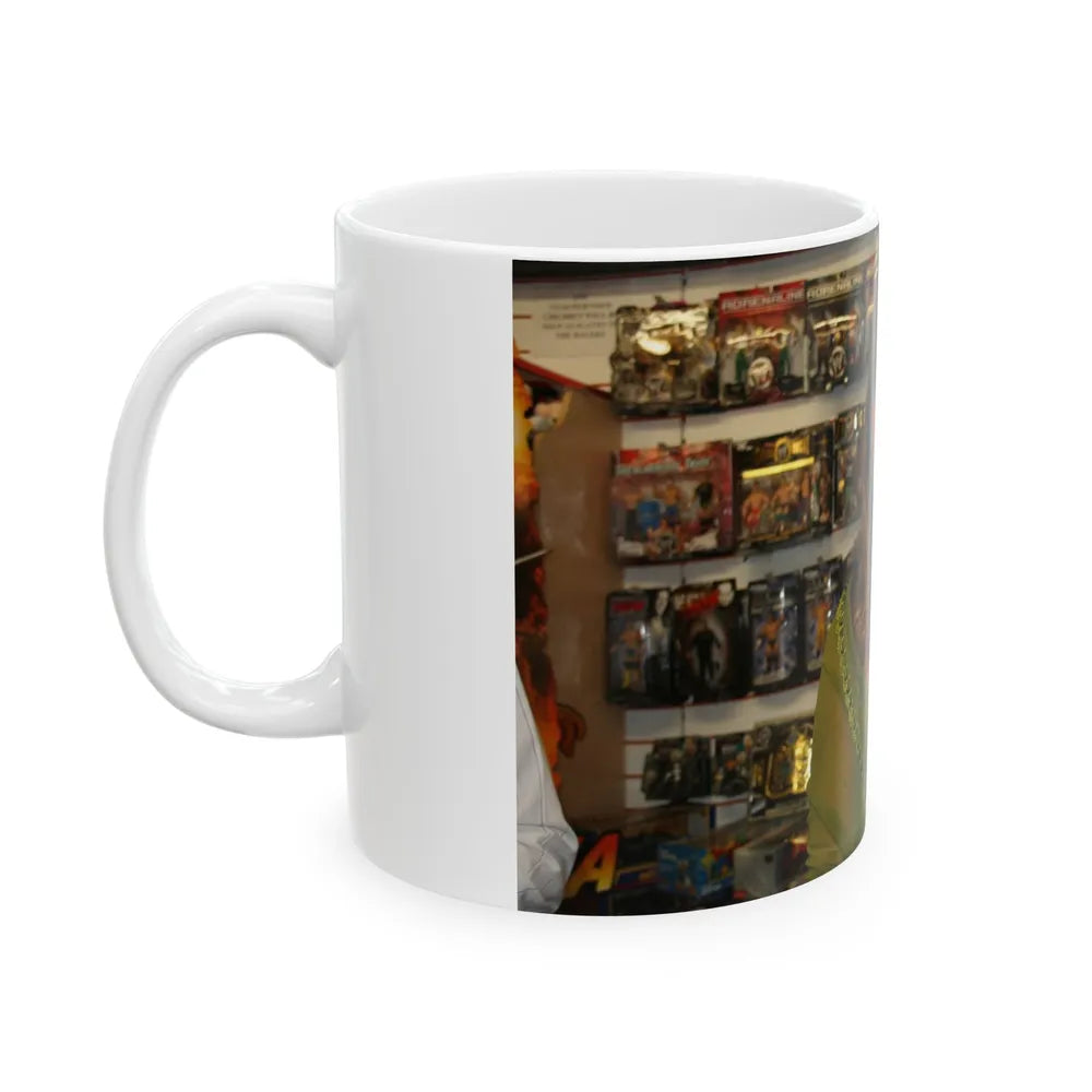 Caroline Munro #217 (Vintage Female Icon) White Coffee Mug-Go Mug Yourself