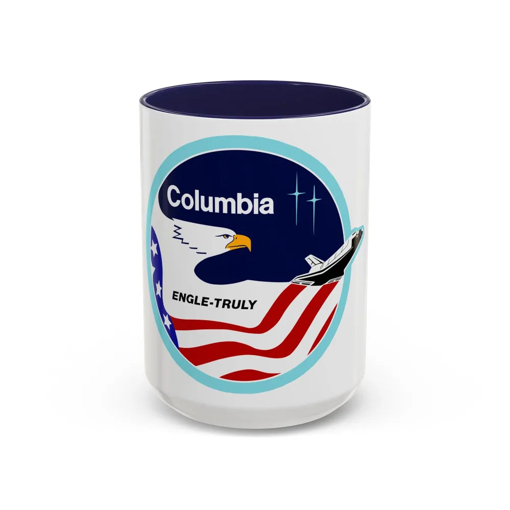 STS 2 (NASA) Accent Coffee Mug-15oz-Navy-Go Mug Yourself