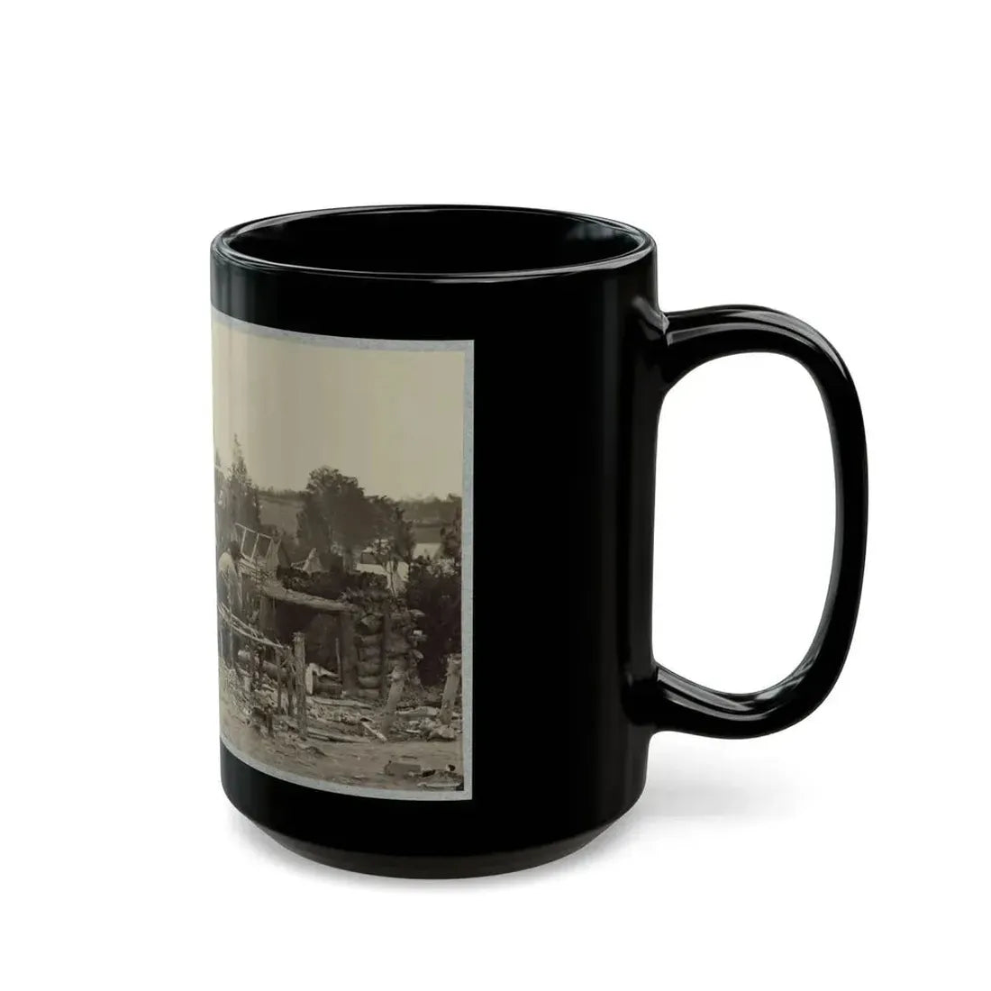 Abandoned Camp Of 9th Army Corps Near Falmouth, Va., February, 1863 (U.S. Civil War) Black Coffee Mug - Go Mug Yourself