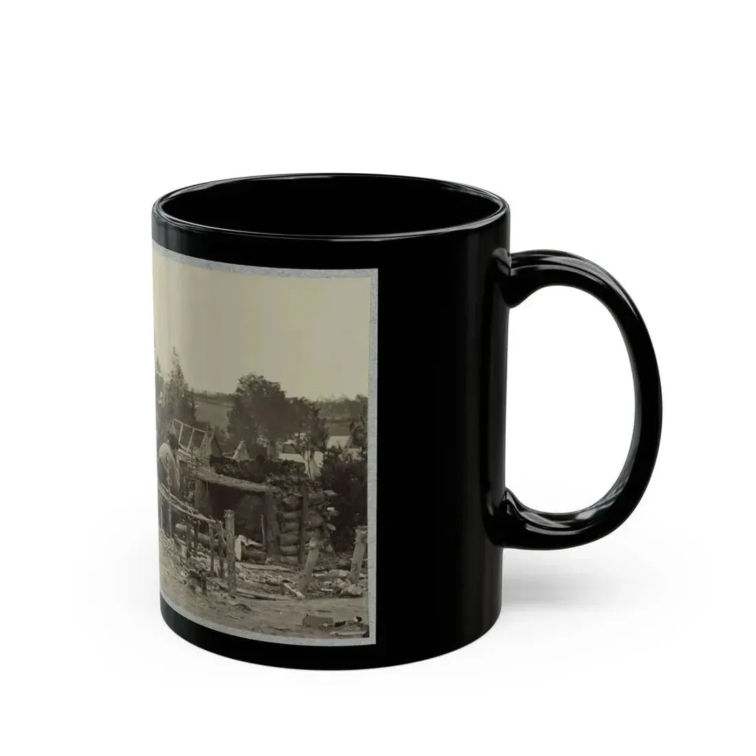 Abandoned Camp Of 9th Army Corps Near Falmouth, Va., February, 1863 (U.S. Civil War) Black Coffee Mug - Go Mug Yourself