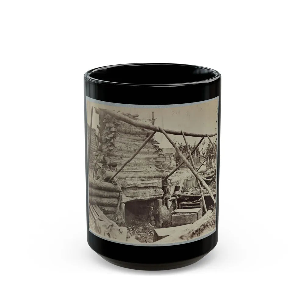 Abandoned Camp Of 9th Army Corps Near Falmouth, Va., February, 1863 001 (U.S. Civil War) Black Coffee Mug-15oz-Go Mug Yourself