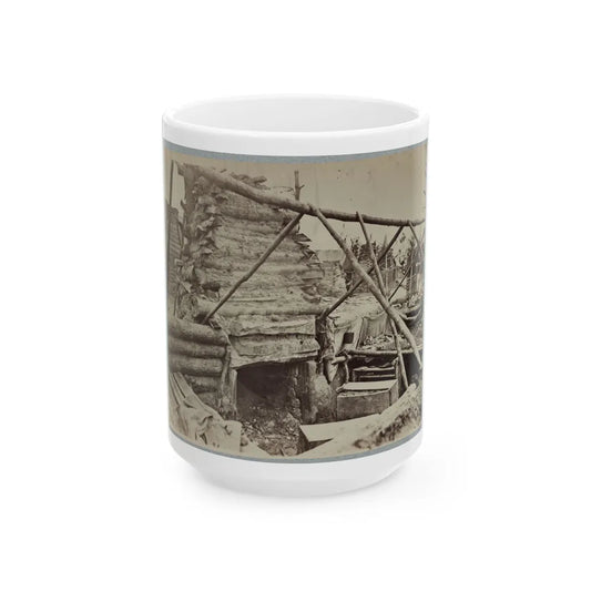 Abandoned Camp Of 9th Army Corps Near Falmouth, Va., February, 1863 001 (U.S. Civil War) White Coffee Mug-15oz-Go Mug Yourself