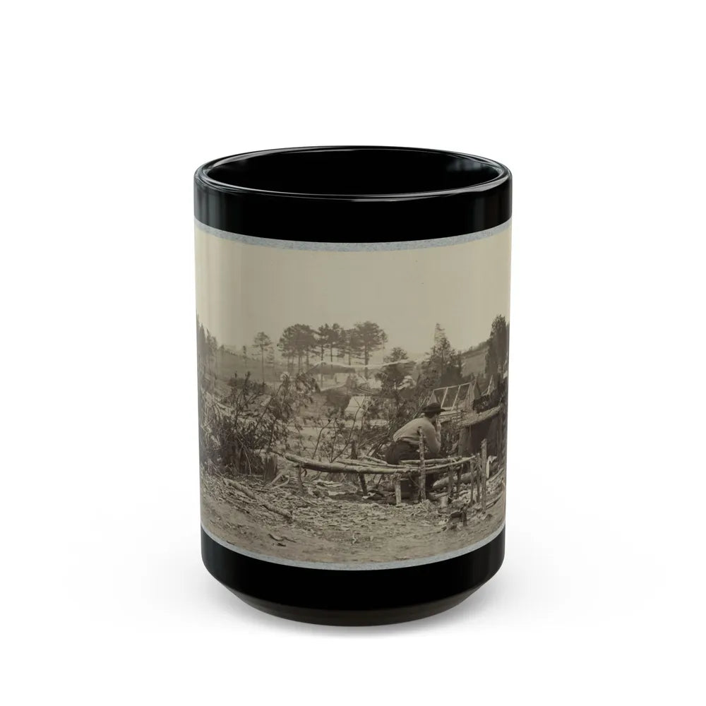 Abandoned Camp Of 9th Army Corps Near Falmouth, Va., February, 1863 (U.S. Civil War) Black Coffee Mug-15oz-Go Mug Yourself