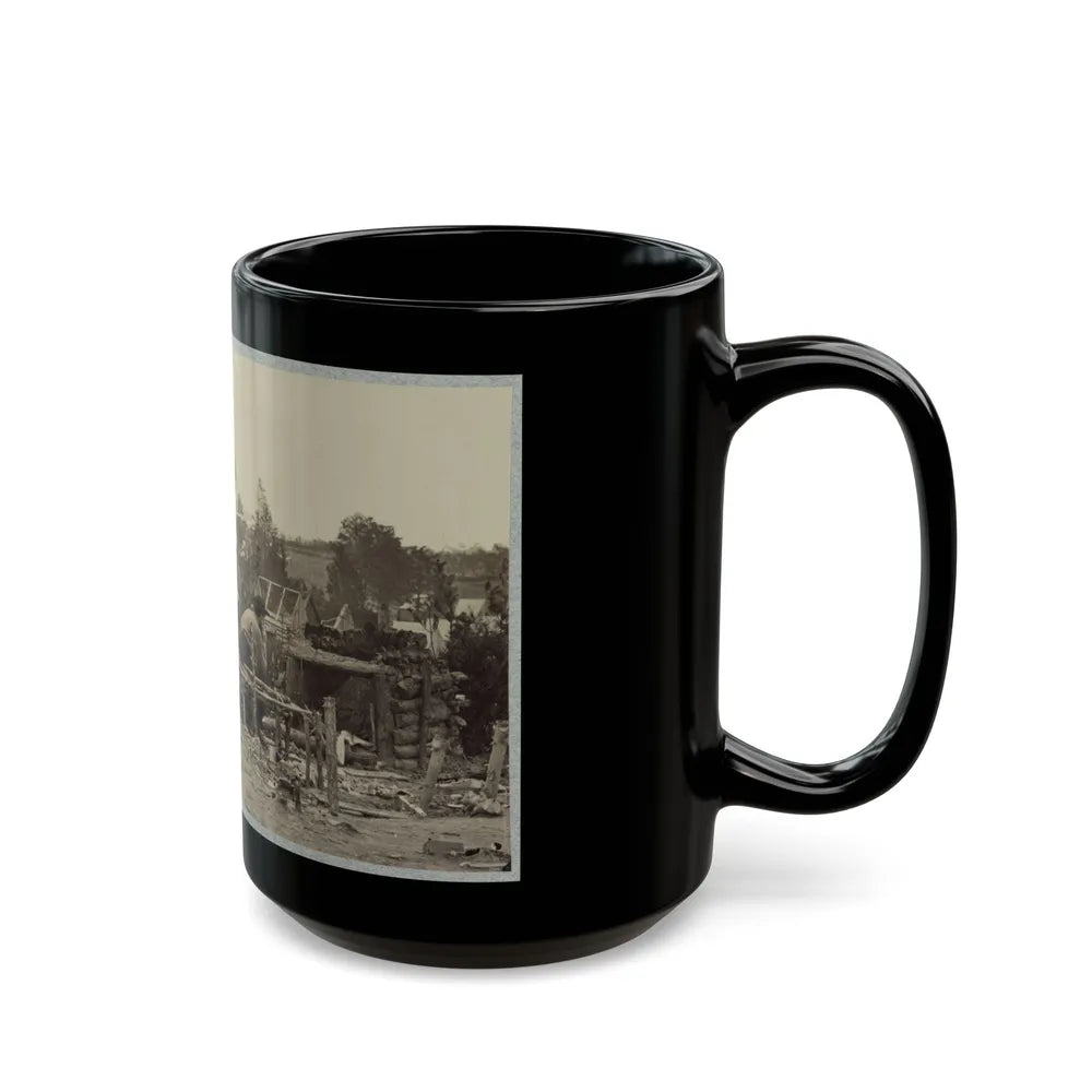 Abandoned Camp Of 9th Army Corps Near Falmouth, Va., February, 1863 (U.S. Civil War) Black Coffee Mug-Go Mug Yourself