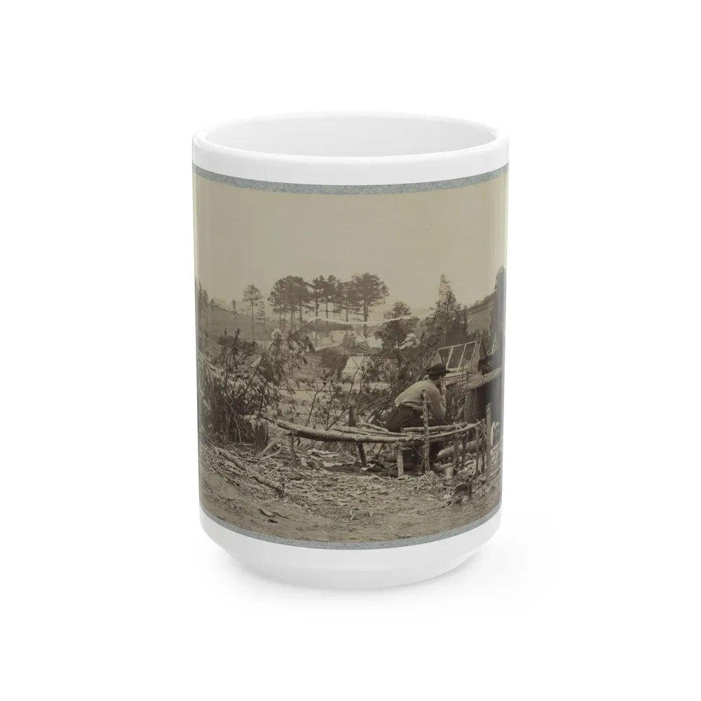 Abandoned Camp Of 9th Army Corps Near Falmouth, Va., February, 1863 (U.S. Civil War) White Coffee Mug-15oz-Go Mug Yourself