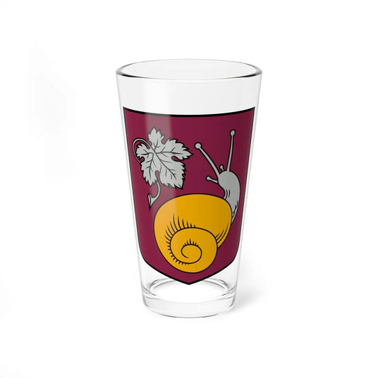 Abavas pagasta ģerbonis (Latvia) (Coat of Arms) Pint Glass 16oz 16oz - Go Mug Yourself