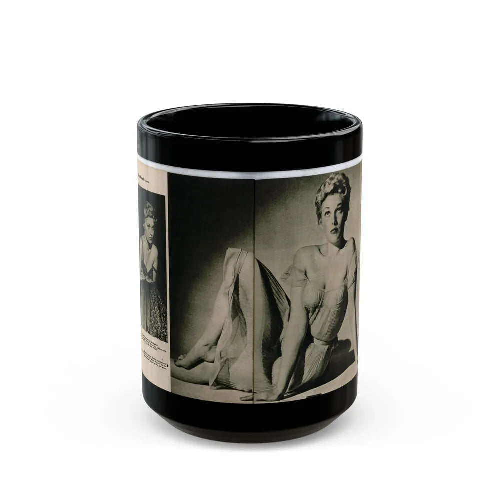 Kim Novak #390 - Fabulous Females Mag. Issue #1 '55 - 1 B&W Photo (Vintage Female Icon) Black Coffee Mug-15oz-Go Mug Yourself