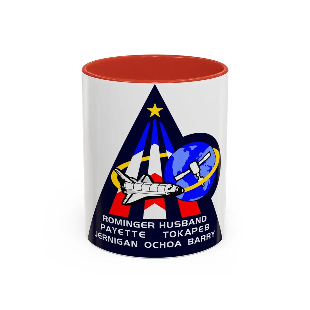 STS 96 (NASA) Accent Coffee Mug-11oz-Red-Go Mug Yourself