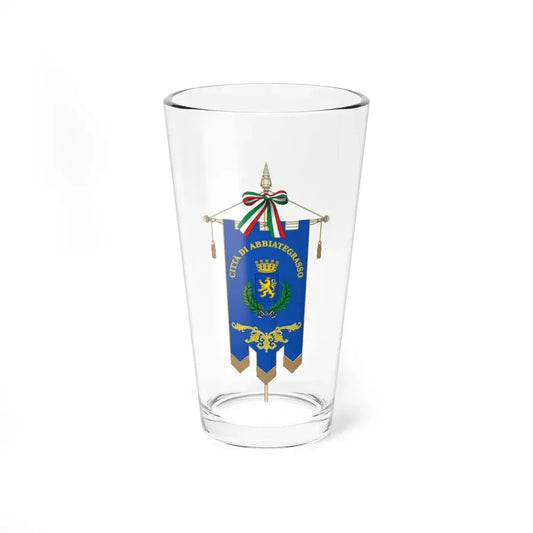 Abbiategrasso-Gonfalone (Italy) Pint Glass 16oz 16oz - Go Mug Yourself