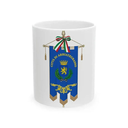 Abbiategrasso-Gonfalone (Italy) White Coffee Mug 11oz - Go Mug Yourself