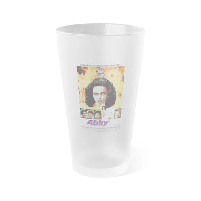 ABBY (THE BLACK EXORCIST 2) 1974 Movie Poster - Frosted Pint Glass 16oz-16oz-Frosted-Go Mug Yourself