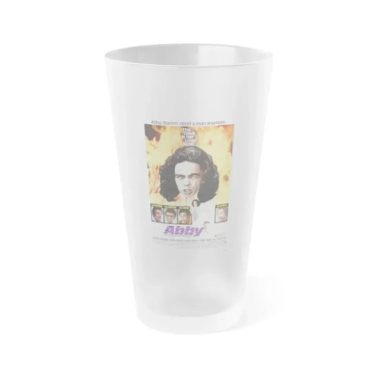 ABBY (THE BLACK EXORCIST 2) 1974 Movie Poster - Frosted Pint Glass 16oz 16oz Frosted - Go Mug Yourself