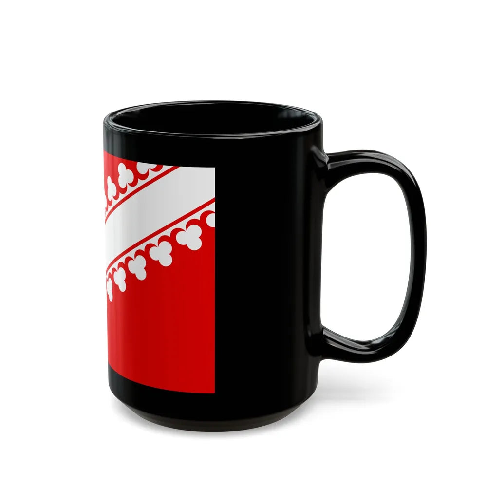 Flag of Bas Rhin France 2 - Black Coffee Mug-Go Mug Yourself