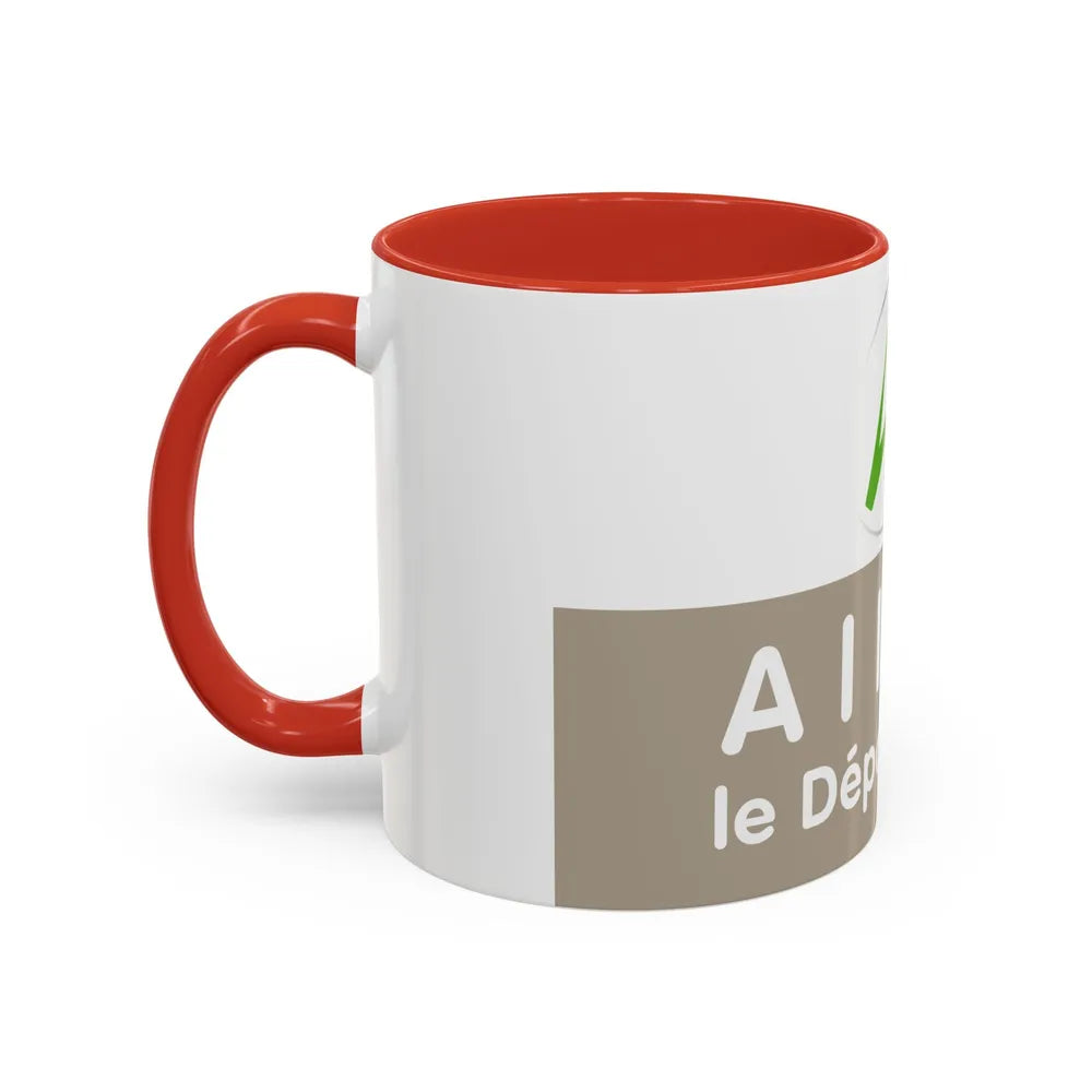 Flag of Allier France - Accent Coffee Mug-Go Mug Yourself