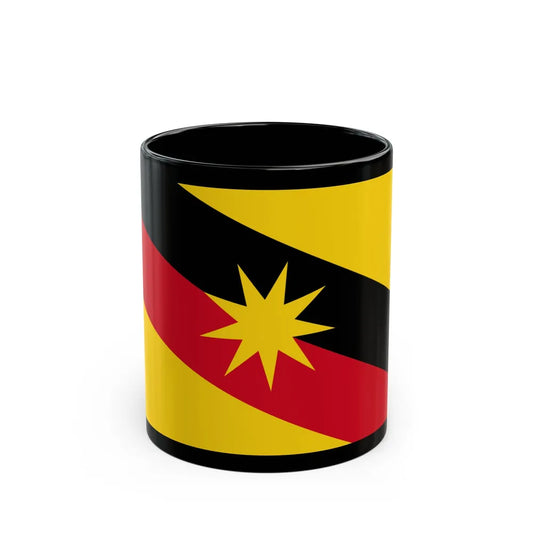 Flag of Sarawak Malaysia - Black Coffee Mug-11oz-Go Mug Yourself