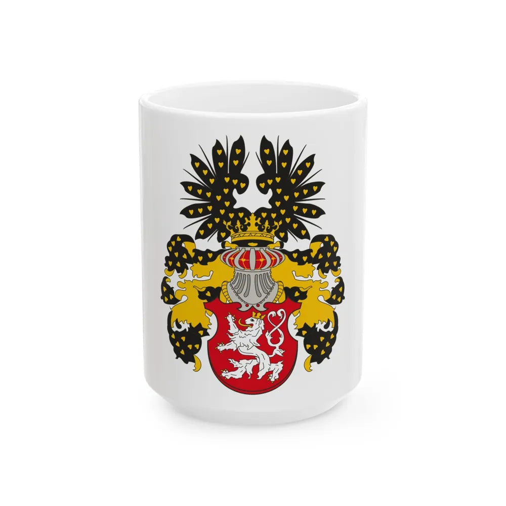 Coat of arms of the Kingdom of Bohemia - White Coffee Mug-15oz-Go Mug Yourself