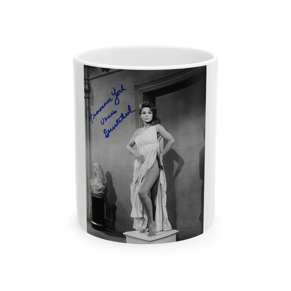 Francine York #04 (Vintage Female Icon) White Coffee Mug-11oz-Go Mug Yourself