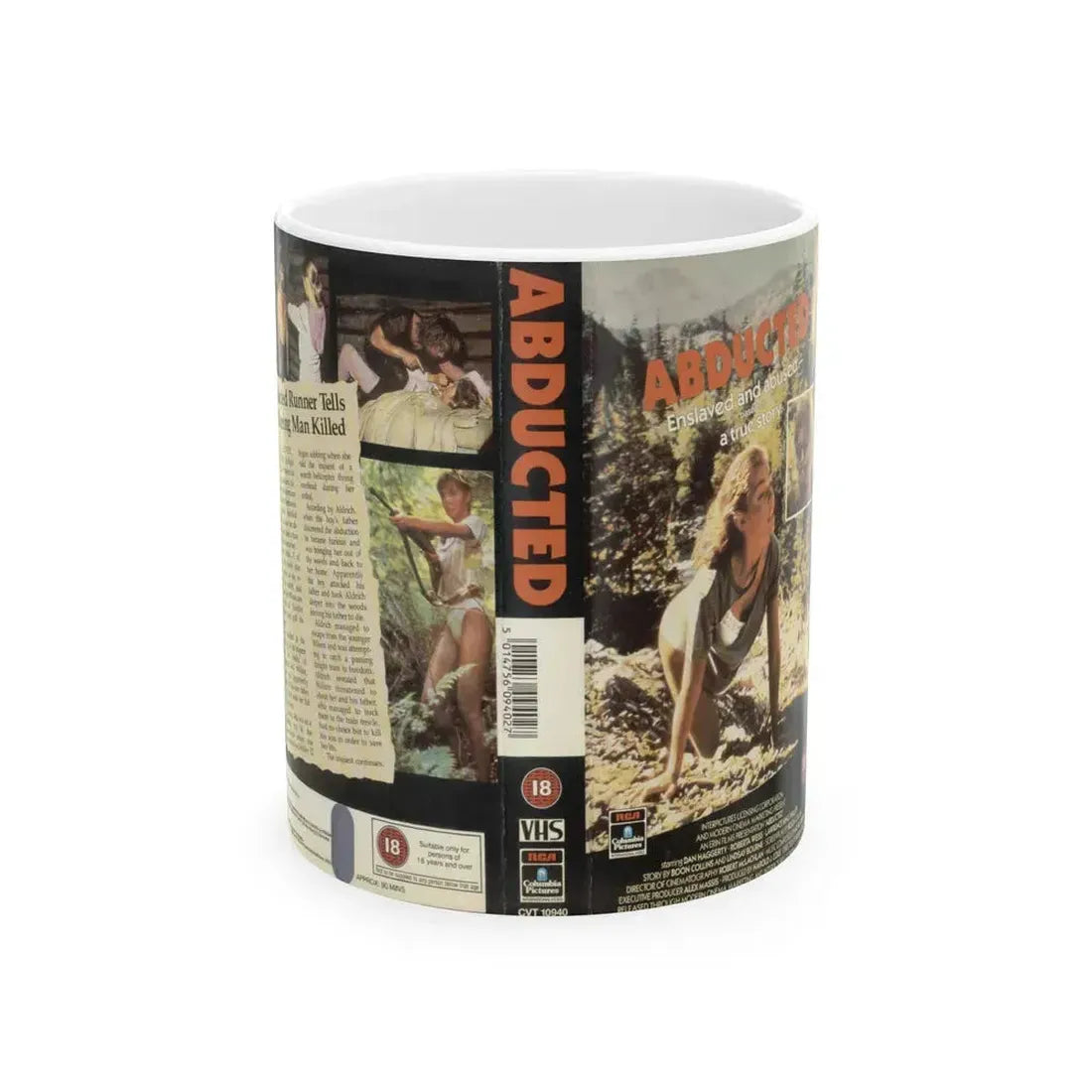 ABDUCTED (VHS COVER) - White Coffee Mug 11oz - Go Mug Yourself