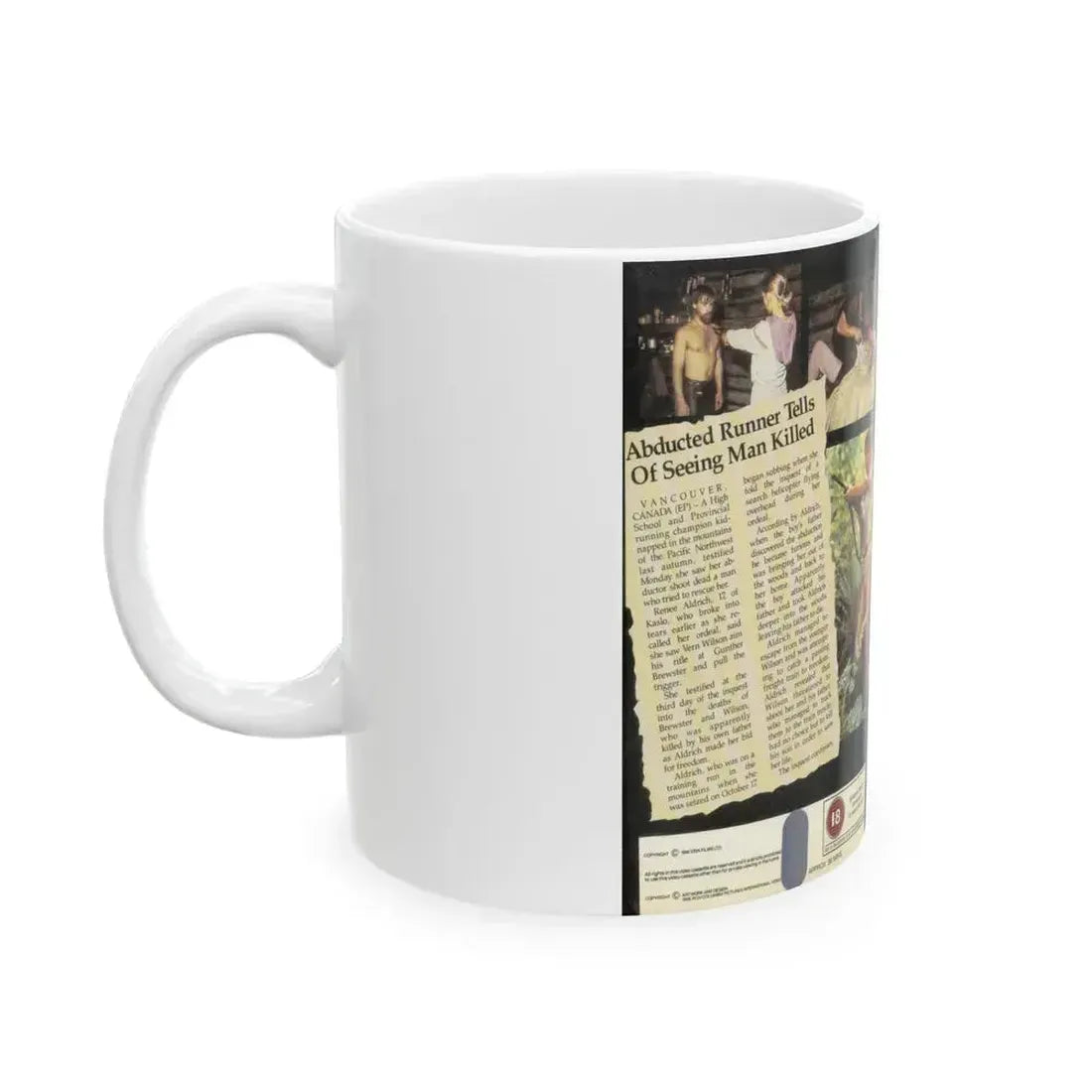 ABDUCTED (VHS COVER) - White Coffee Mug - Go Mug Yourself