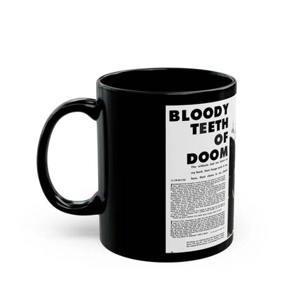 Bloody Teeth of Doom, Real Men, August 1967 - Black Coffee Mug-Go Mug Yourself