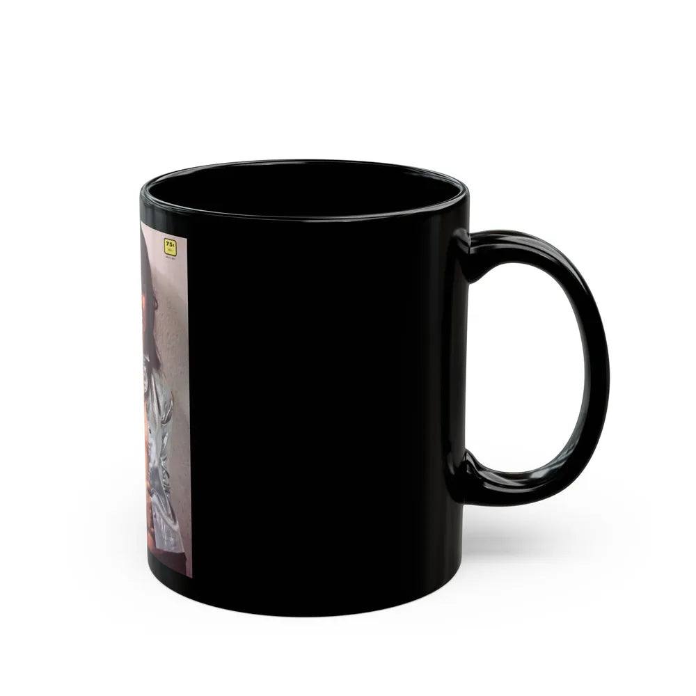 Caroline Munro #283 - Adam Mag. Cover (Vintage Female Icon) Black Coffee Mug-Go Mug Yourself